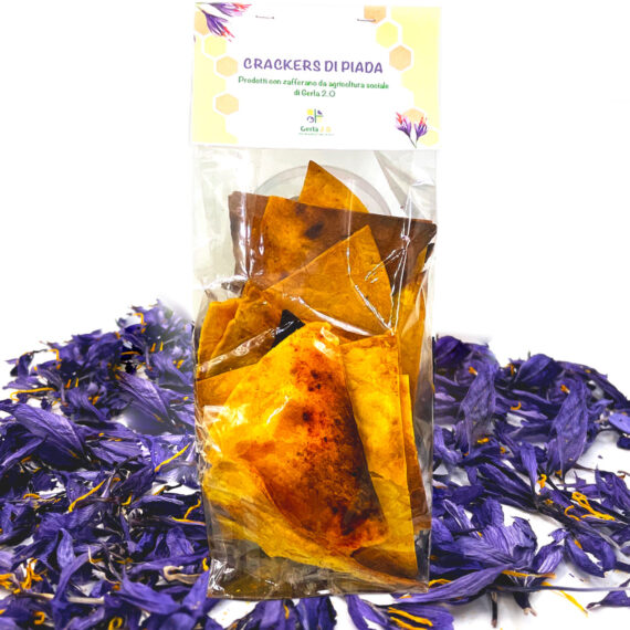 Crackers di piada allo zafferano