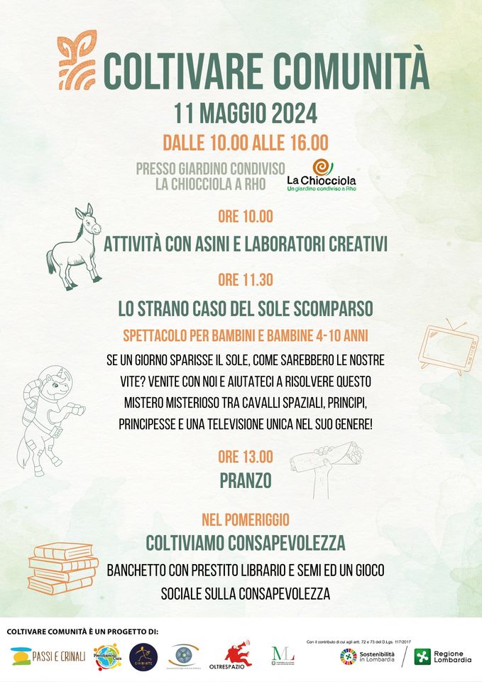 11 Maggio: tutti al Giardino Condiviso (Rho)!