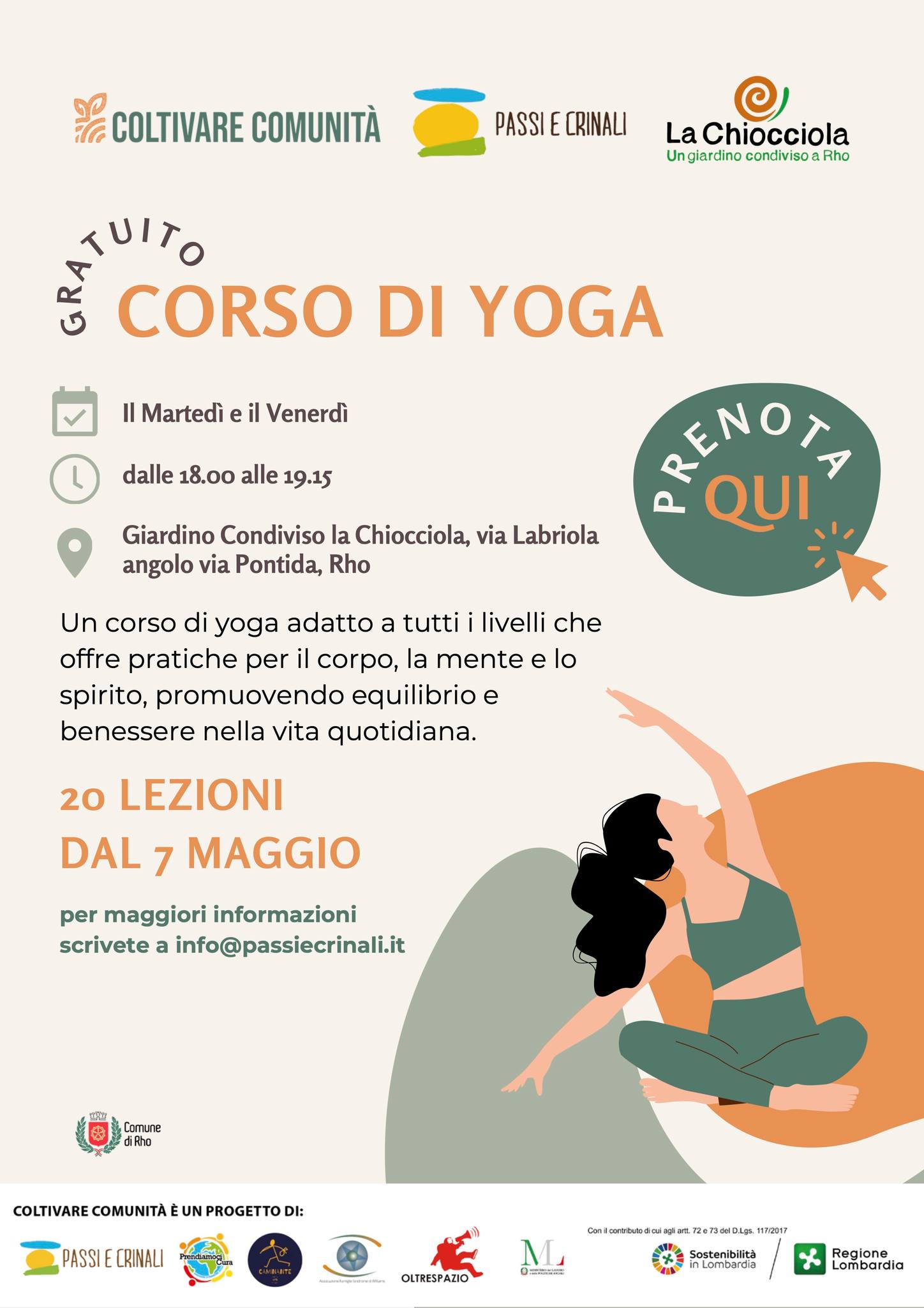 Via al Corso Gratuito di YOGA!